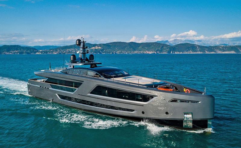 Baglietto's 40-metre M/Y Panam photo copyright Videoworks taken at  and featuring the Power boat class