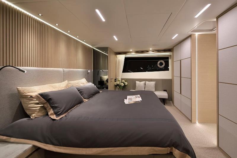 FD75 Skyline - Master stateroom photo copyright Horizon Yachts taken at  and featuring the Power boat class