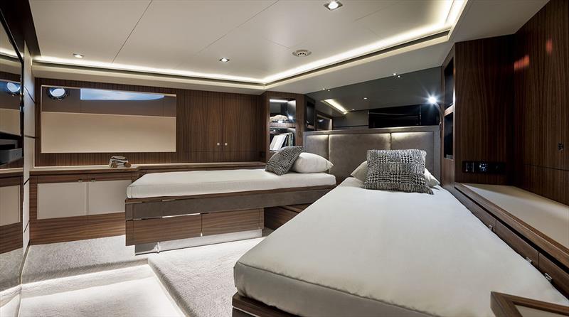 Horizon FD90 Fwd VIP Stateroom photo copyright Horizon Yachts taken at  and featuring the Power boat class