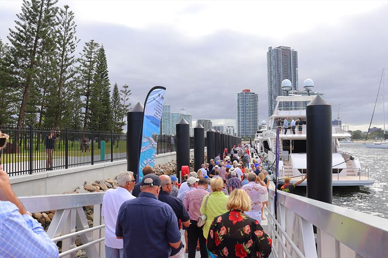 Southport Yacht Club's megayacht berth official opening photo copyright Southport Yacht Club taken at  and featuring the Power boat class