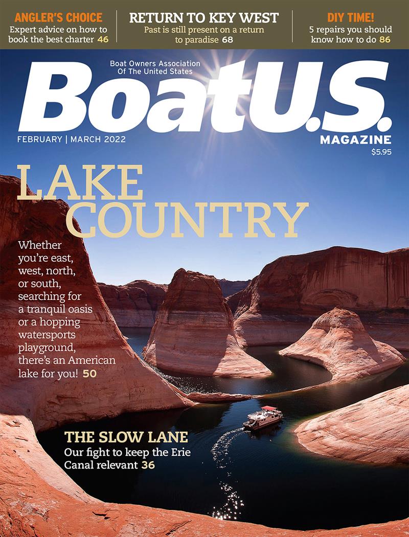 The current issue of BoatUS Magazine looks at nine freshwater lakes great for boating photo copyright Scott Croft taken at  and featuring the Power boat class