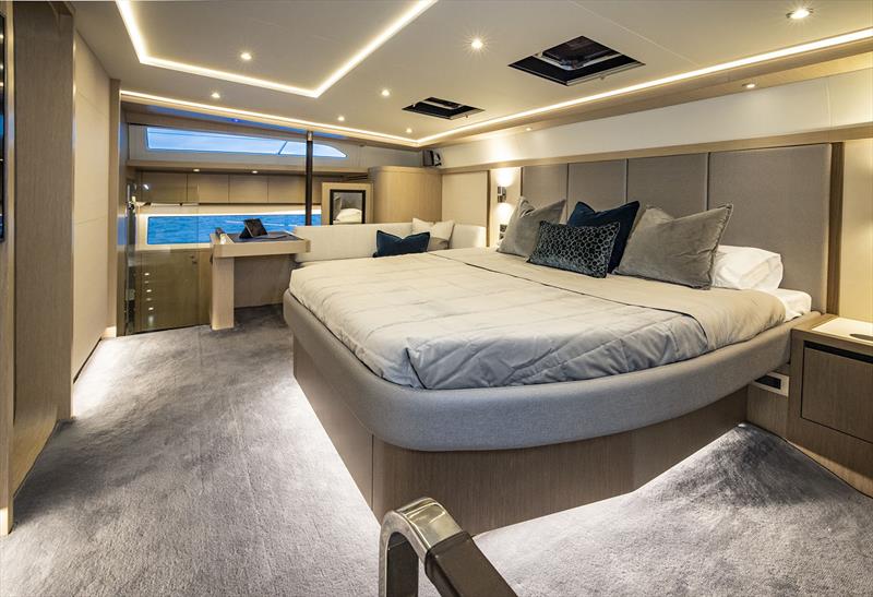 Aquila 70 has a full beam, main deck Master Suite - photo © Onne van der Wal