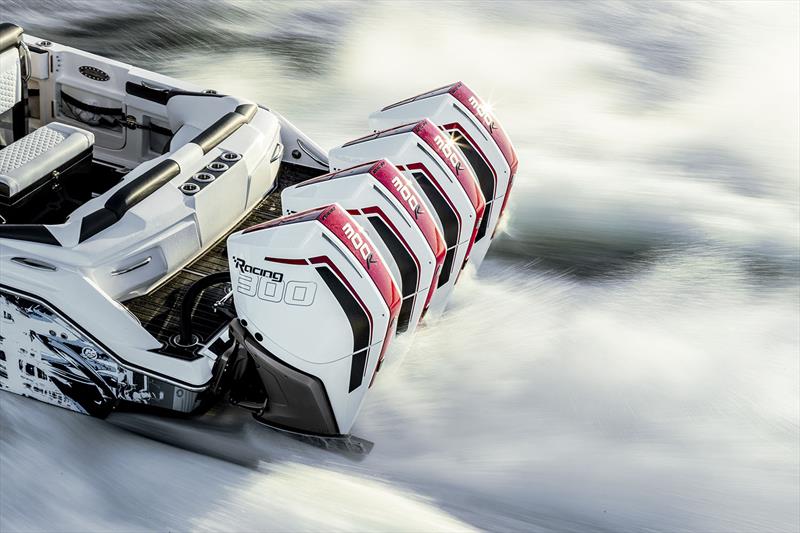 Quad installation of Mercury Racing 300R - photo © Tom King