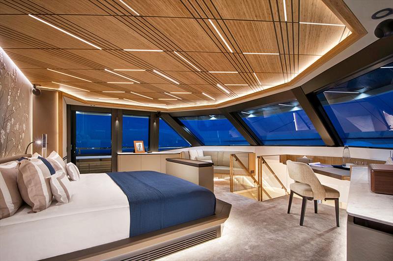 55m Al Waab - Master Bedroom photo copyright Alia Yachts / Pozitif Studio taken at  and featuring the Power boat class