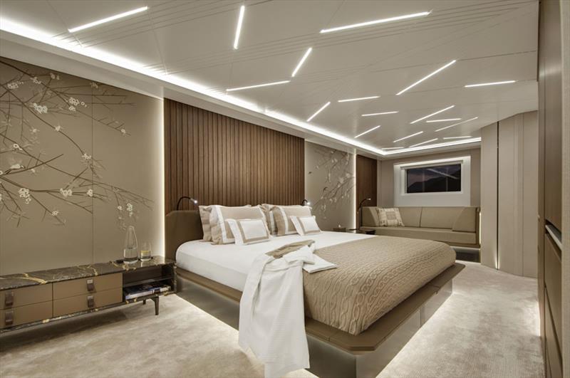 55m Al Waab - VIP Bedroom photo copyright Alia Yachts / Pozitif Studio taken at  and featuring the Power boat class