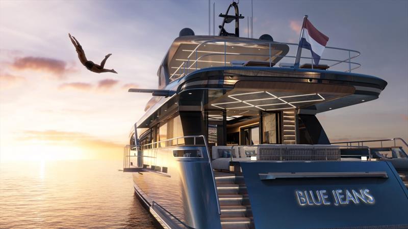 33-metre Blue Jeans - photo © Van der Valk Shipyard