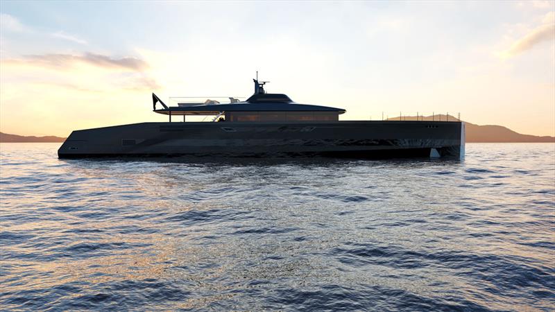 45m project SAN by Sinot  photo copyright Alia Yachts taken at  and featuring the Power boat class