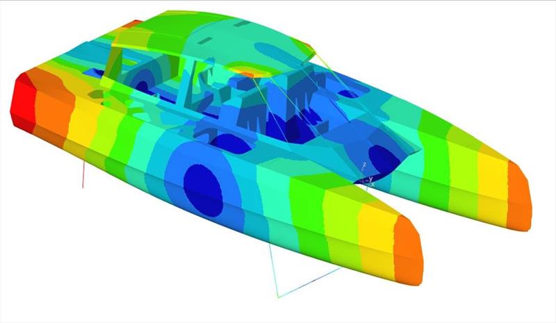 Finite Element Analysis of Chase Zero was undertaken by the Gurit team photo copyright Gurit taken at  and featuring the Power boat class