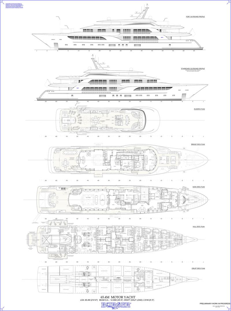 Burger 214' Tri-Deck Motor Yacht photo copyright Burger Boat Company taken at  and featuring the Power boat class