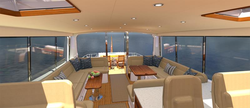 New 70-footer - Design No. 18158 photo copyright Zurn Yacht Design taken at  and featuring the Power boat class