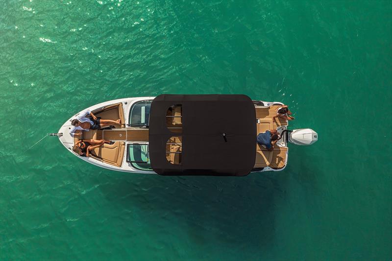 SLX 260 Outboard aerial view photo copyright Sea Ray taken at  and featuring the Power boat class