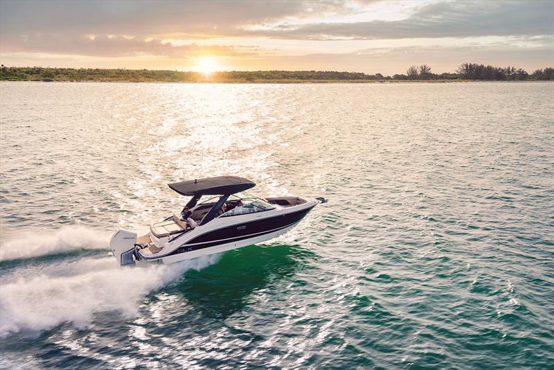 SLX 260 Outboard at sunset - photo © Sea Ray