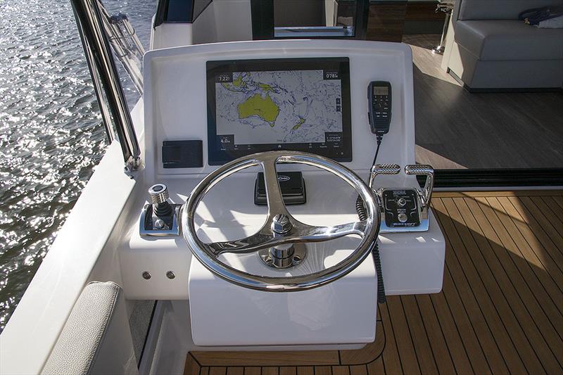 Aft helm position on the bridge deck - Maritimo M600 Offshore FMY - photo © John Curnow