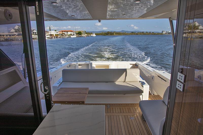 There's real estate, and then there's real estate. Get the party started. Maritimo M600 Offshore FMY - photo © John Curnow