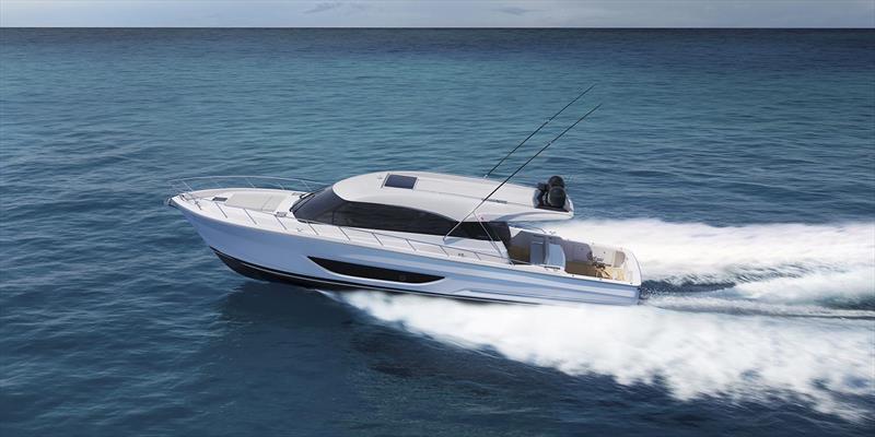 Able to run hard offshore - new S600 has optional twin V8 power. - photo © Maritimo