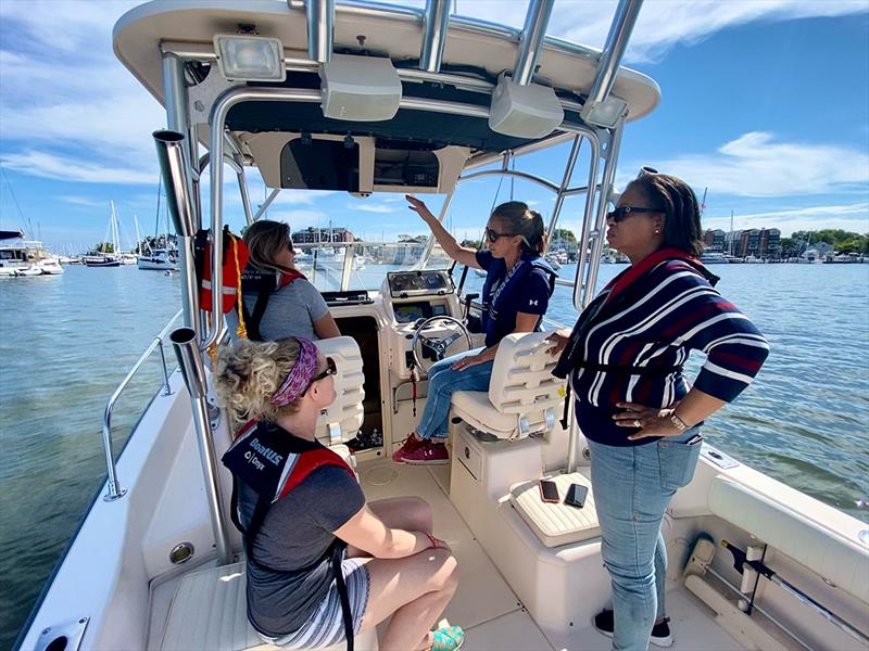 The need for on-water powerboat handling instruction has increased as more Chesapeake Bay boaters have hit the water. photo copyright Chesapeake Boating Academy taken at  and featuring the Power boat class