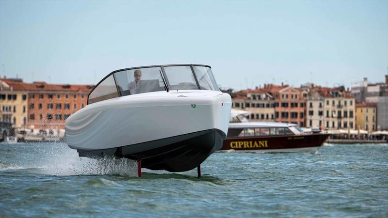 Candela C-8, the first hydrofoiling electric daycruiser, will debut in Venice on Friday, May 27. photo copyright Candela taken at  and featuring the Power boat class