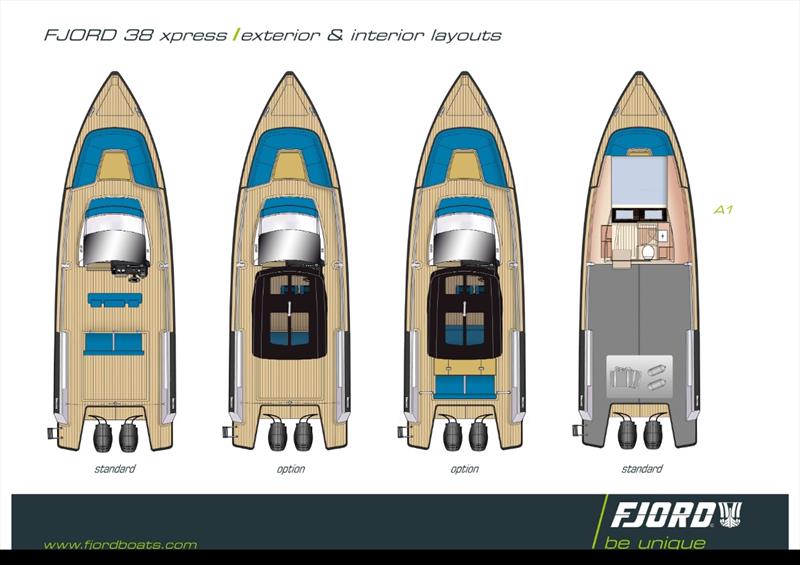 Fjord 38 Xpress layouts - photo © Windcraft Yachts