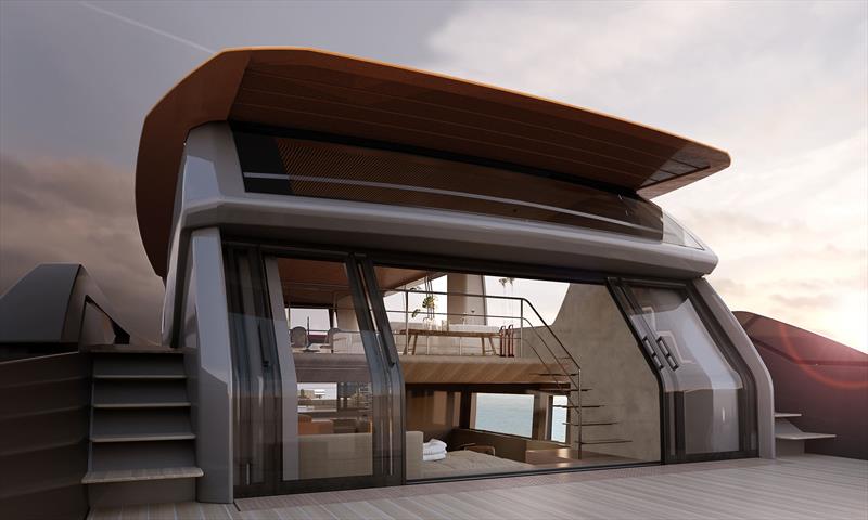 Sanlorenzo SP110 lounge - photo © Zuccon International Project