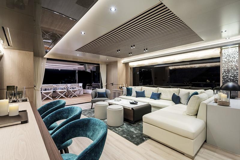 Horizon FD80 - Salon photo copyright Horizon Yachts taken at  and featuring the Power boat class