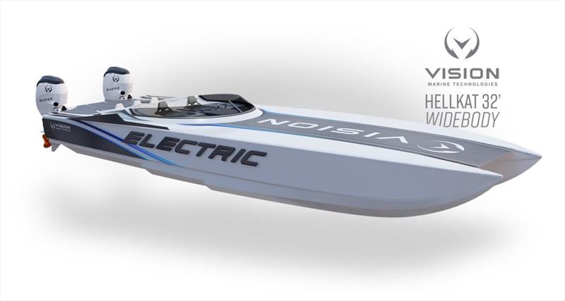 Hellkat Powerboats photo copyright Vision Marine Technologies taken at  and featuring the Power boat class