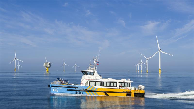 MAN Engines put its first two dual fuel hydrogen-powered engines for work boats into serial operation photo copyright Diesel International taken at  and featuring the Power boat class