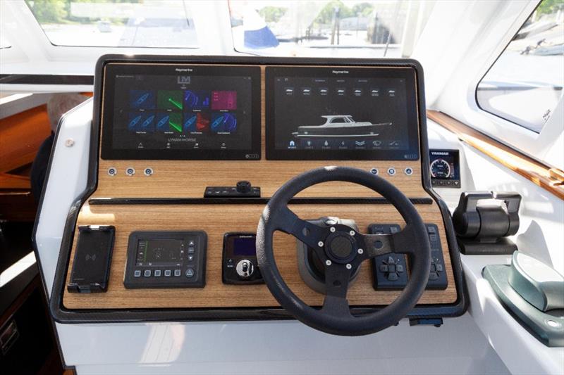Helm Station of Hull 1 - Hood 35 LM Series photo copyright Langley Photo taken at  and featuring the Power boat class
