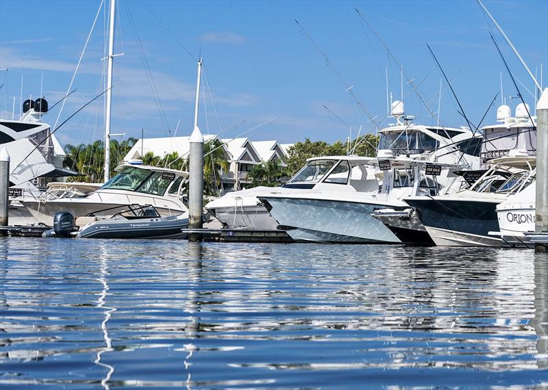 On water display of vessels for sale at Runaway Bay. - photo © Short Marine