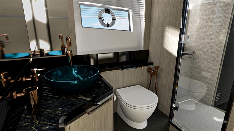 470 Regina - toilet - photo © Fabbrica Italiana Motoscafi