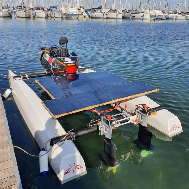 Solar system for Uniboat team photo copyright Solbian taken at  and featuring the Power boat class