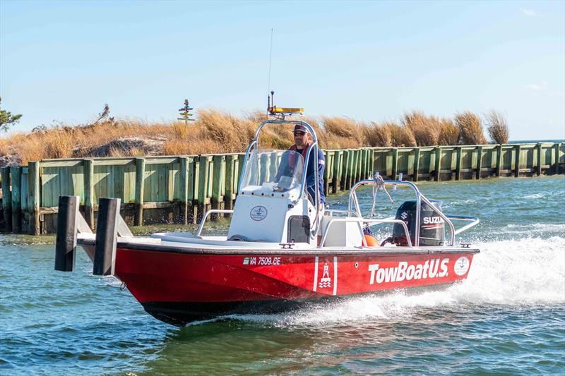 Capt. Chris Parker of TowBoatUS Upper Rappahannock photo copyright Scott Croft taken at  and featuring the Power boat class