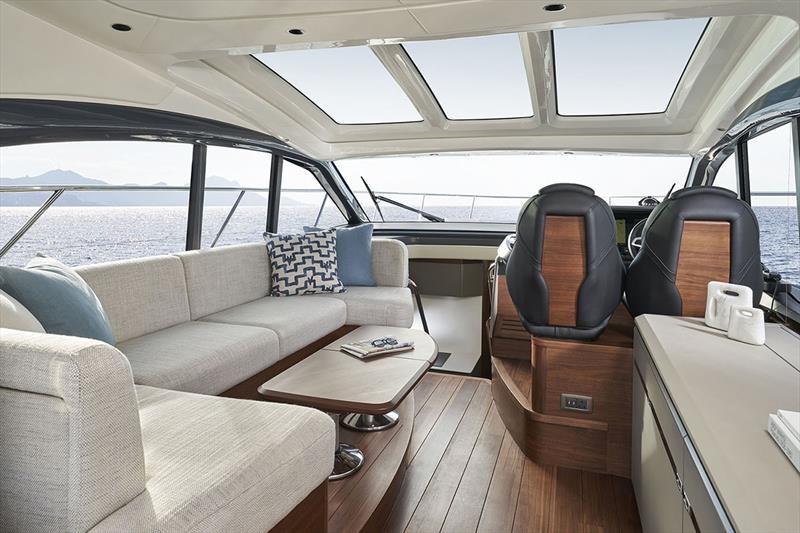V50 Saloon - Coffee table arrangement - photo © Princess Yachts