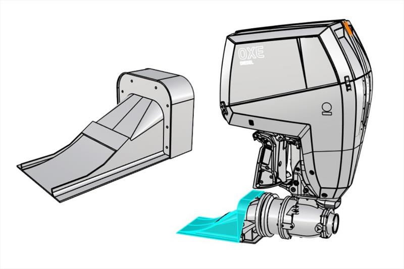 OXE Diesel Outboard Jet-Tech intake photo copyright OXE Marine taken at  and featuring the Power boat class
