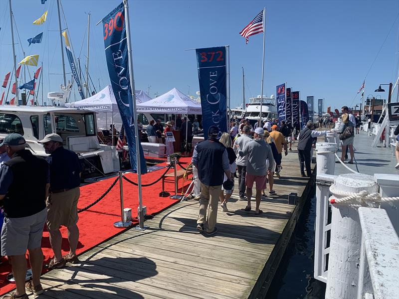 Newport International Boat Show photo copyright Andrew Golden taken at  and featuring the Power boat class