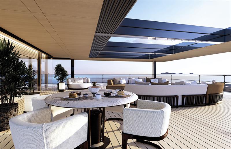 SINOT Poetry MYS22 - Owner State Room Aft Deck photo copyright Sinot Yacht Architecture & Design taken at  and featuring the Power boat class