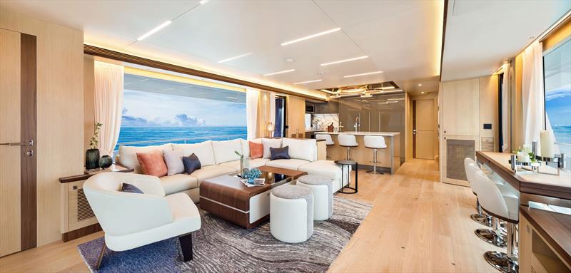 Horizon FD80 Salon - photo © Horizon Yachts