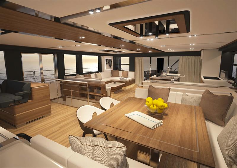 Silent 80 - salon - photo © Silent Yachts