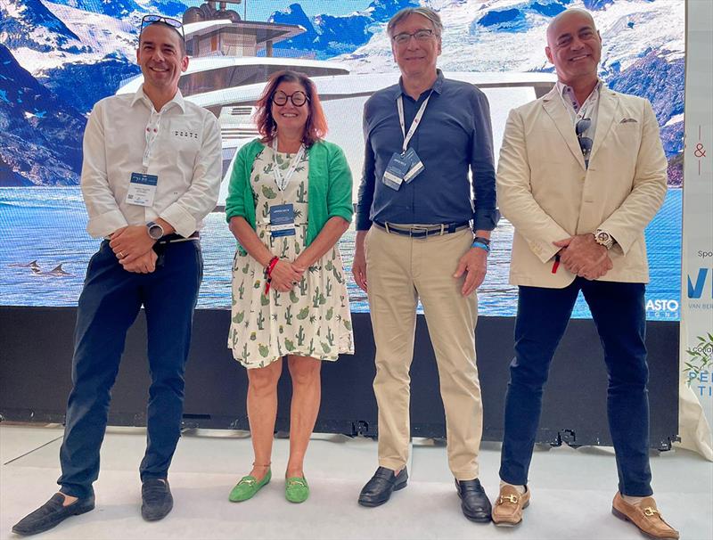 From left, Mr Piccione , Mrs Amerio, Mr De Basto, Mr Morillo photo copyright Amer Steel taken at  and featuring the Power boat class