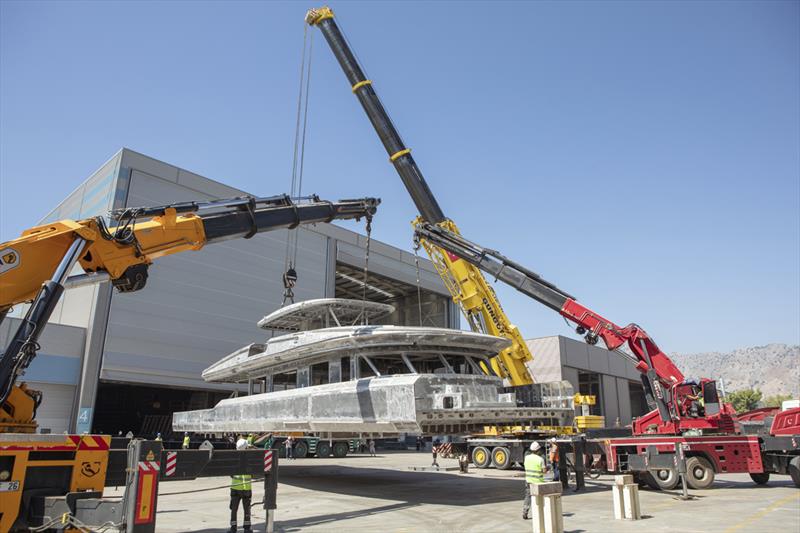 Alia Sea Club 53m custom yacht photo copyright Alia Yachts taken at  and featuring the Power boat class