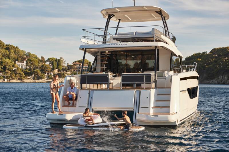 Fun times assured - Prestige's new M48 powercat - photo © Prestige Yachts