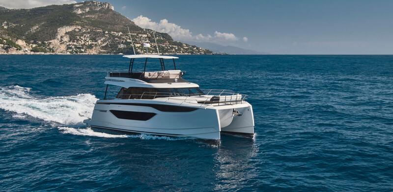 Efficiency is a hallmark for Prestige's new M48 powercat - photo © Prestige Yachts