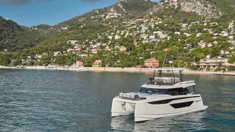 Style and grace - Prestige's new M48 powercat - photo © Prestige Yachts