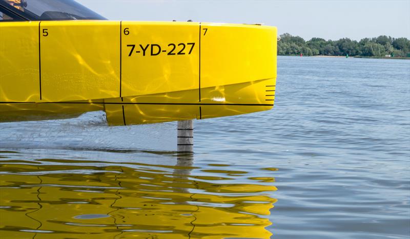 Edorado 8S prototype flight bow foil photo copyright Edorado B.V. taken at  and featuring the Power boat class