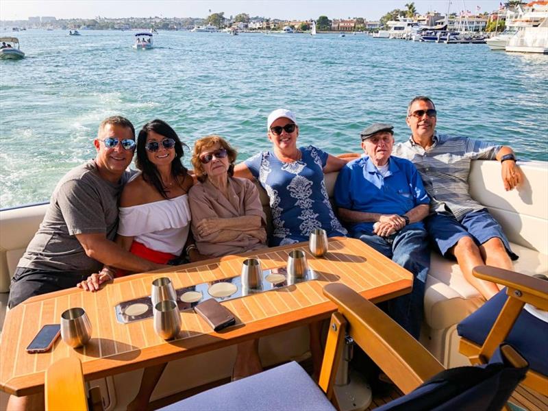 Mark and Anita with Mark's Grandparents, Brother and Cousin aboard Island RV - photo © Riviera Australia
