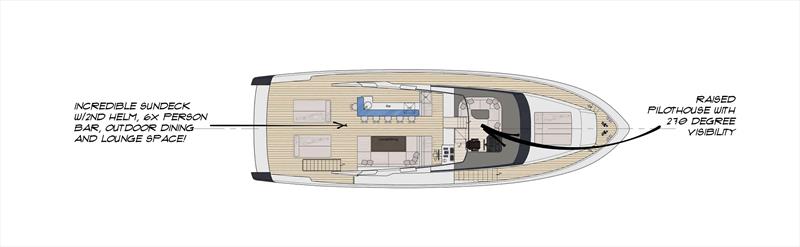 Pilot 26m - Upper bridge deck - photo © YachtCreators