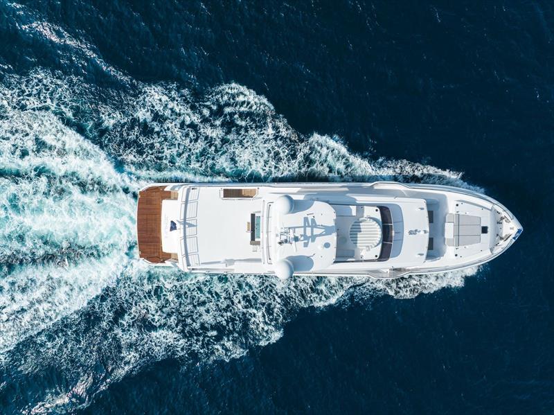 Tri-deck FD100 Hull 7 photo copyright Horizon Yachts taken at  and featuring the Power boat class
