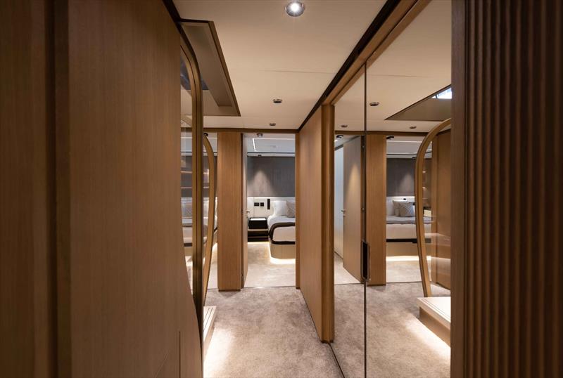 Majesty 111 Superyacht - Lower deck lobby photo copyright Gulf Craft taken at  and featuring the Power boat class