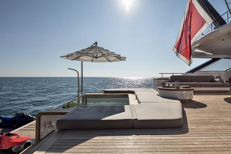 Benetti Oasis 34M - Sun deck - photo © Benetti Yachts