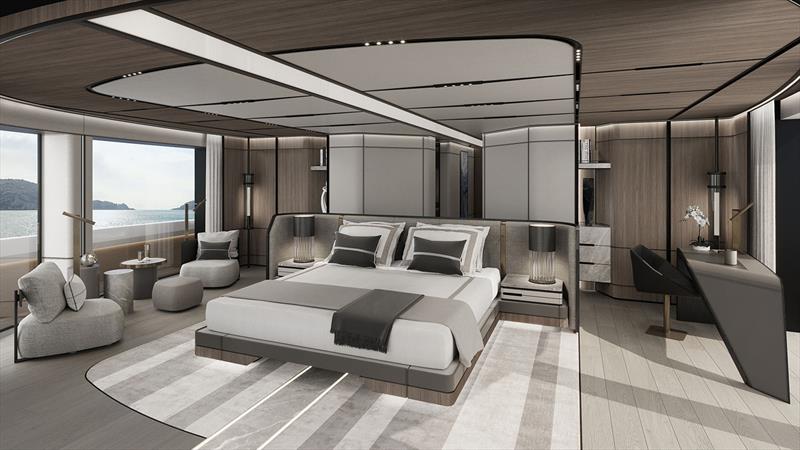 ISA Gran Turismo 70m - Owner's cabin - photo © ISA Yachts