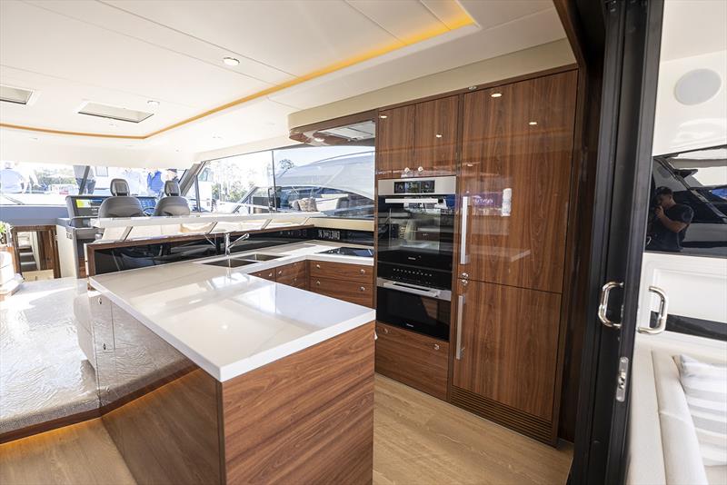 Galley - Maritimo S75 Sedan Motor Yacht - photo © Maritimo